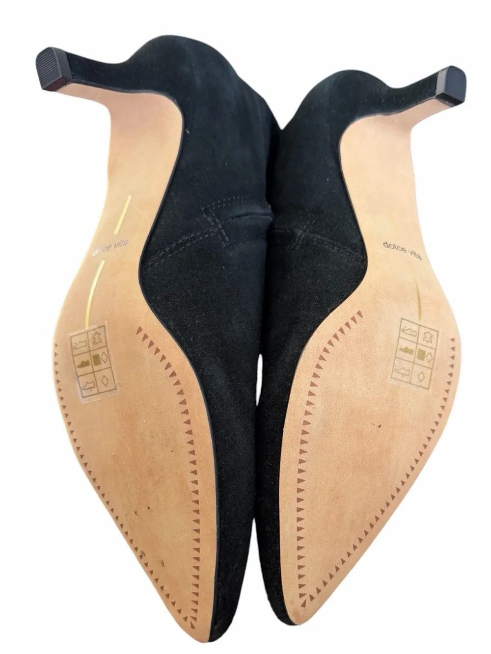 Dolce Vita Black Suede Pointed Toe Boots